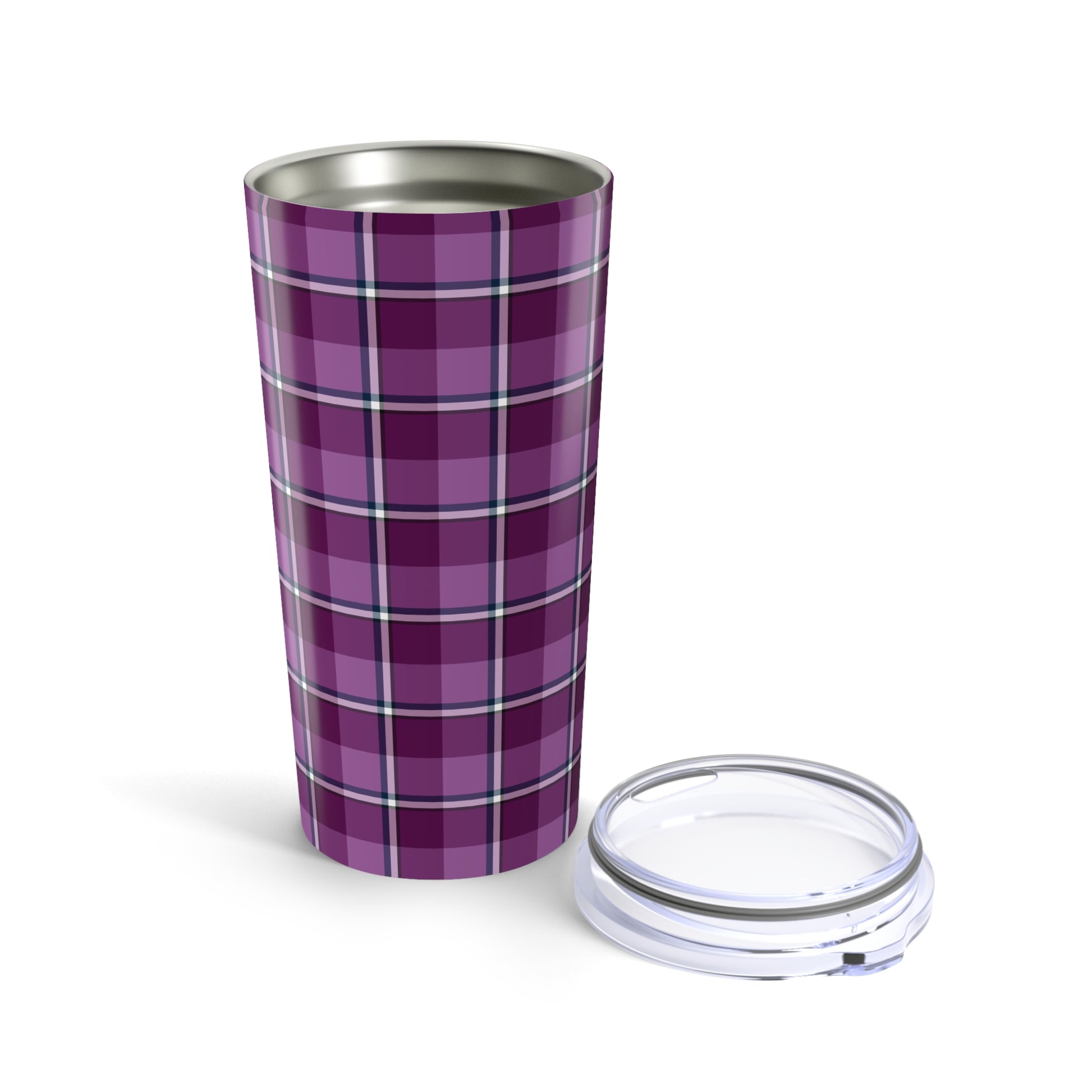 Cozy Plaid Tumbler 20oz, Travel Mug, Gift for Her, Coffee Cup, Fall Decor, Home Essentials - Celtic Scents