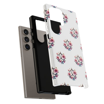 Floral Phone Case, Tough Phone Cover, Cute Protection for Mobile, Gift for Her, Celtic Knot Floral Pattern Case