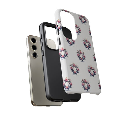 Floral Phone Case, Tough Cases for Women, Cute Celtic Knot Floral Design iPhone Cover, Gift for Her, Stylish Tech Accessories