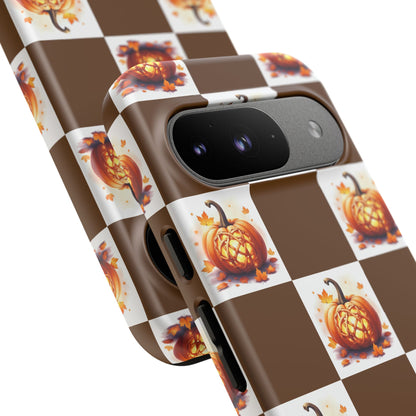 Pumpkin Phone Case, Fall Decor, Halloween Gift, Autumn Accessories, Cute Smartphone Cover, Tough Cases