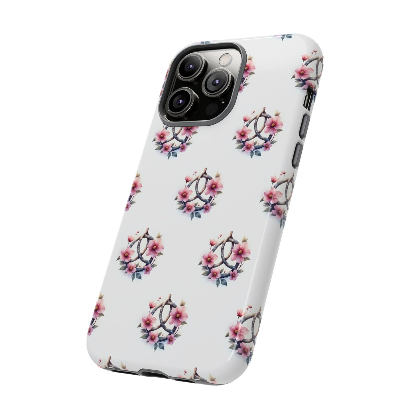 Floral Phone Case, Tough Phone Cover, Cute Protection for Mobile, Gift for Her, Celtic Knot Floral Pattern Case
