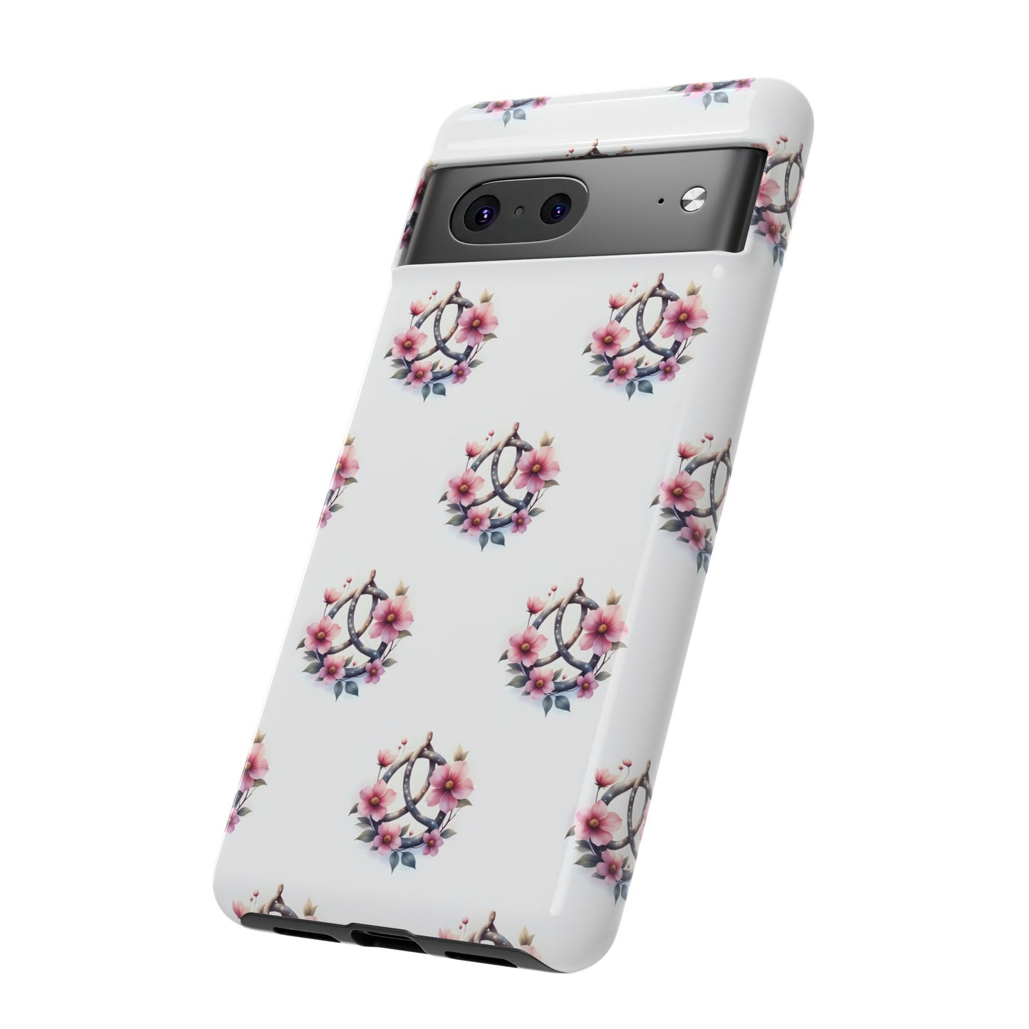 Floral Phone Case, Tough Phone Cover, Cute Protection for Mobile, Gift for Her, Celtic Knot Floral Pattern Case