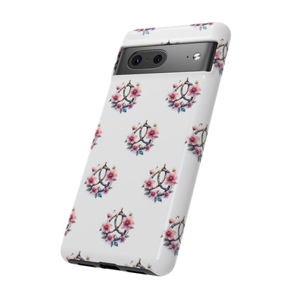Floral Phone Case, Tough Phone Cover, Cute Protection for Mobile, Gift for Her, Celtic Knot Floral Pattern Case