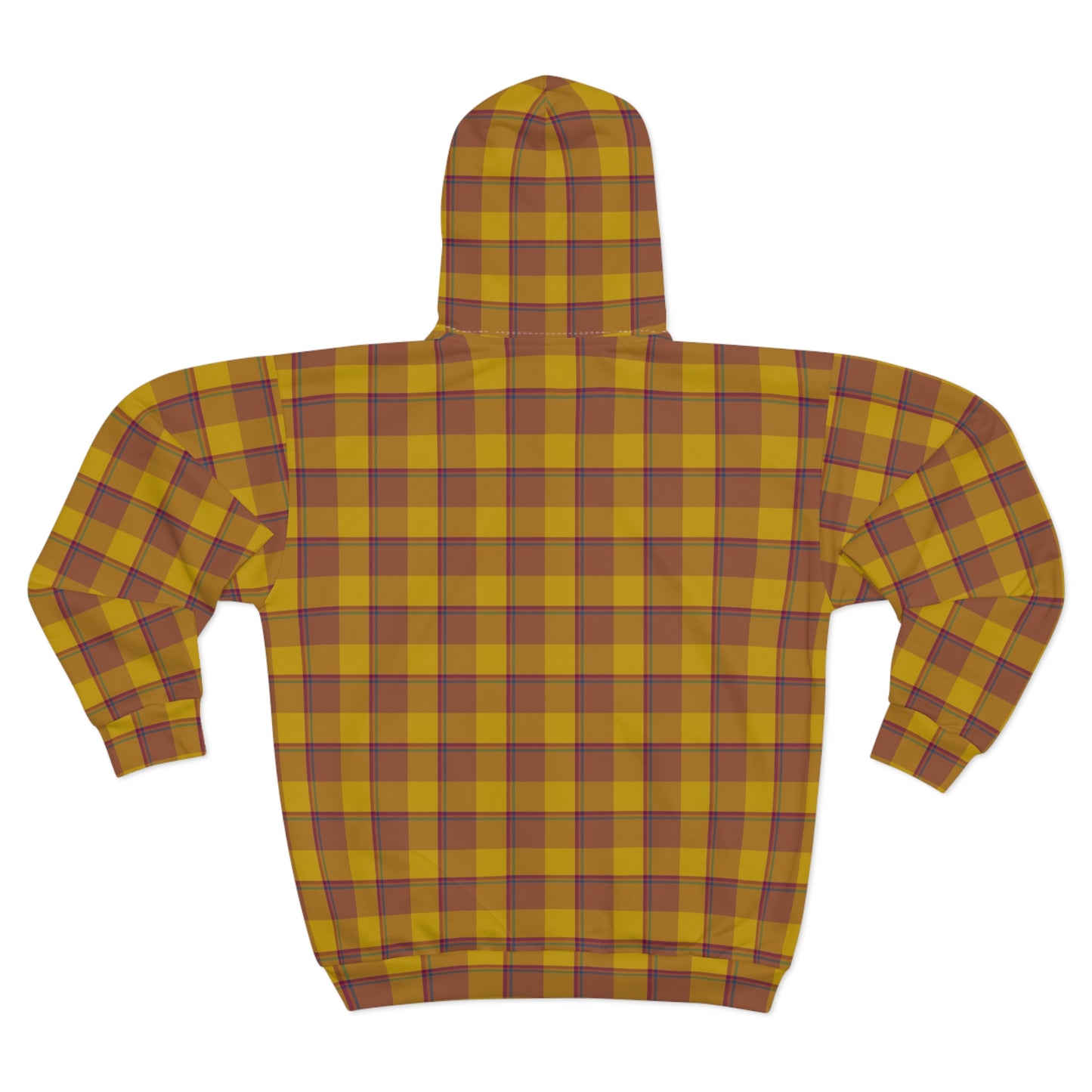 Cozy Plaid Zip Hoodie, Warm Layer for Fall, Unisex Gift for Comfort Seekers, Casual Wear, Autumn Style, Everyday Essentials - Celtic Scents