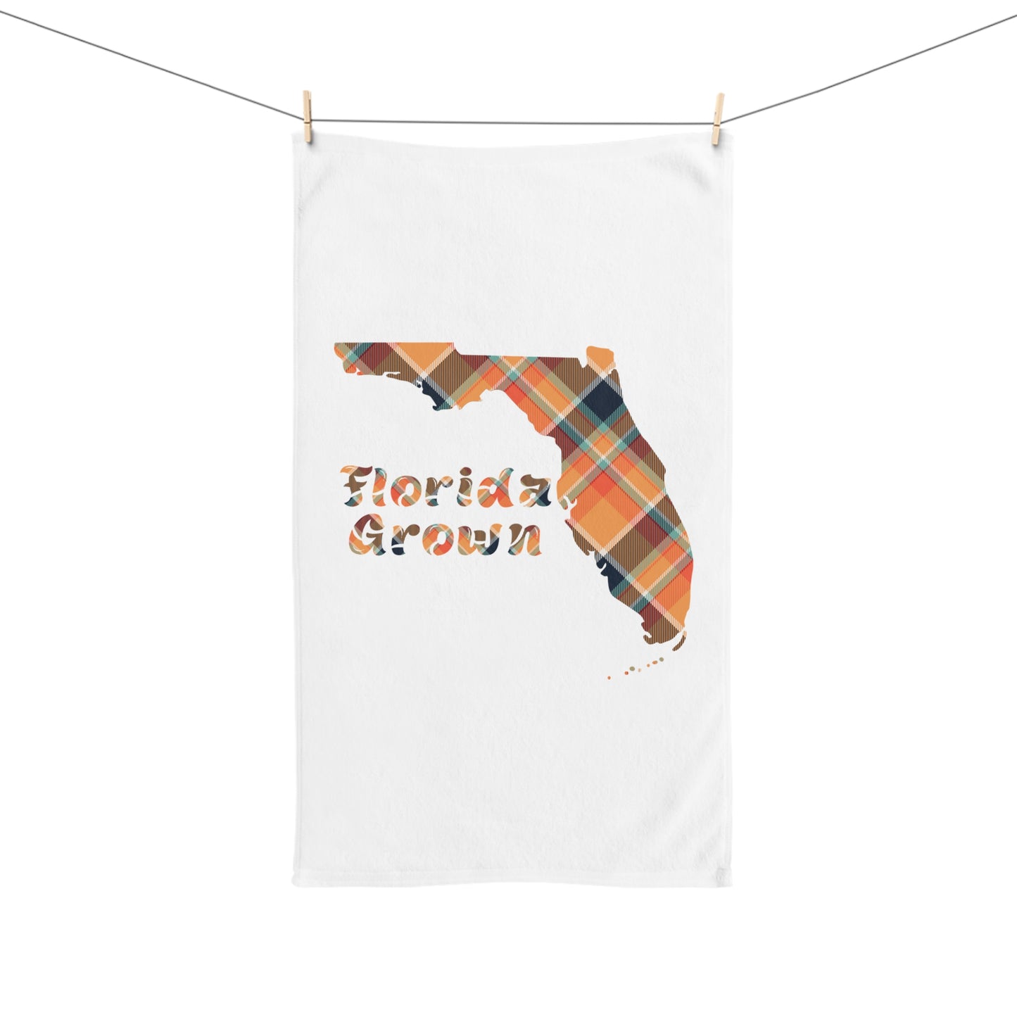 Florida Grown Hand Towel, Kitchen Decor, Florida Gift, Home Essentials, Beach House Towel, Florida Souvenir