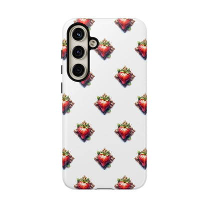 Strawberry Celtic Knot Phone Case, Cute Phone Cover, Gift for Her, Custom Smartphone Case, Funky Accessories, Valentine's Day Gift