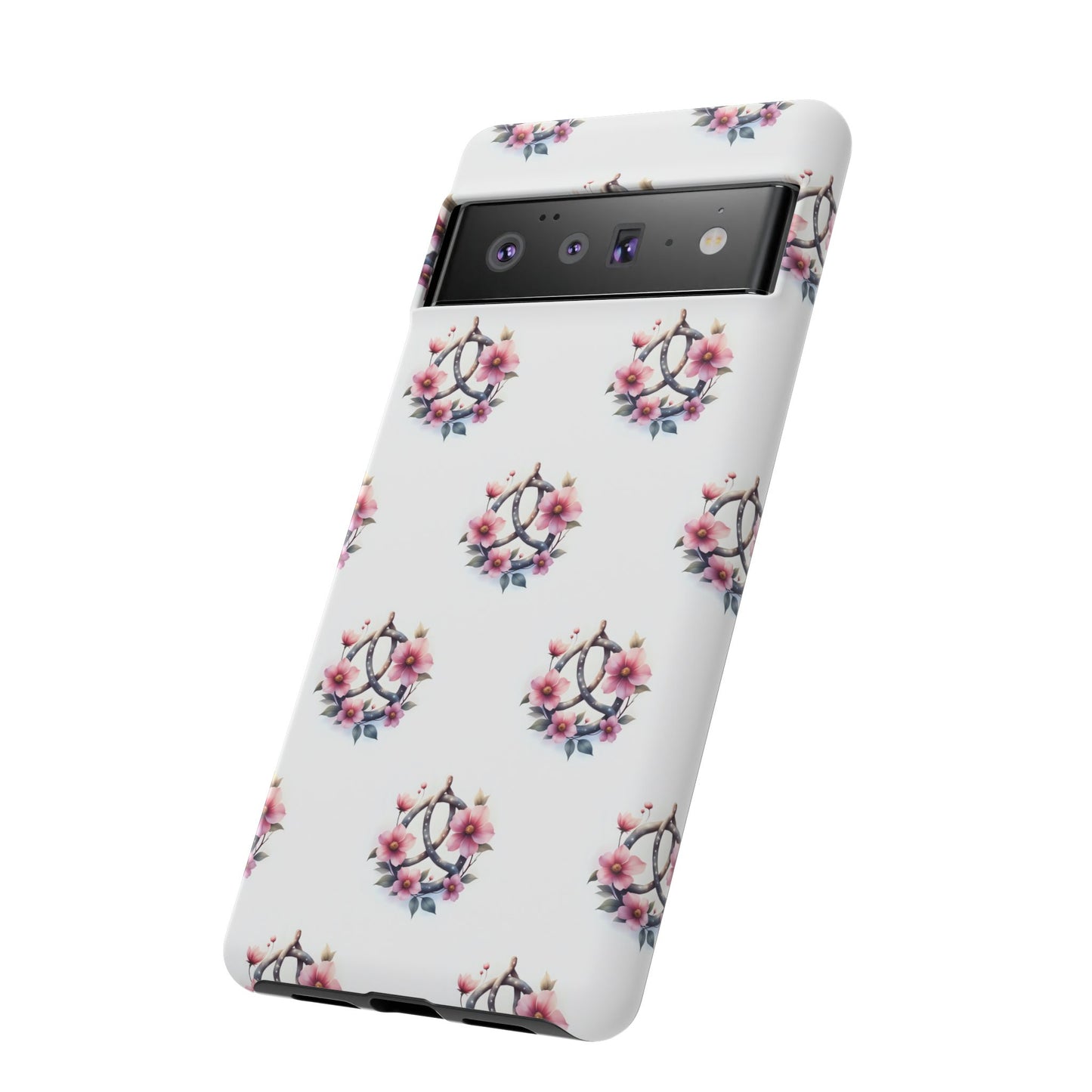 Floral Phone Case, Tough Phone Cover, Cute Protection for Mobile, Gift for Her, Celtic Knot Floral Pattern Case