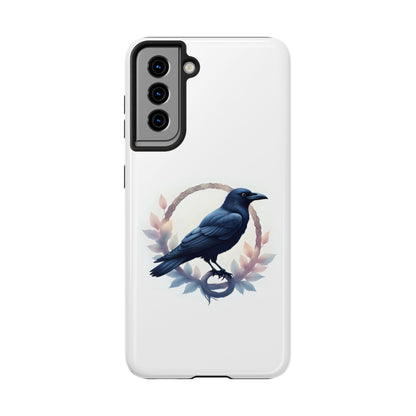 Raven Design Phone Case | Tough Protector Case, Gift for Bird Lovers, Unique Cell Phone Cover, Gothic or Nature Inspired - Celtic Scents