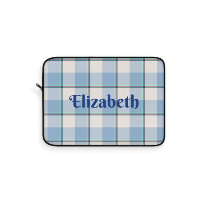 Personalized Plaid Laptop Sleeve, Stylish Tech Case, Custom Computer Sleeve - Celtic Scents