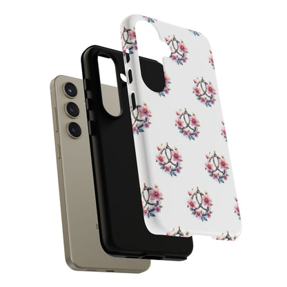 Floral Phone Case, Tough Phone Cover, Cute Protection for Mobile, Gift for Her, Celtic Knot Floral Pattern Case