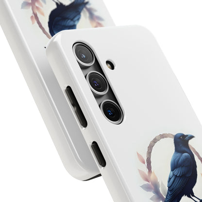 Raven Design Phone Case | Tough Protector Case, Gift for Bird Lovers, Unique Cell Phone Cover, Gothic or Nature Inspired