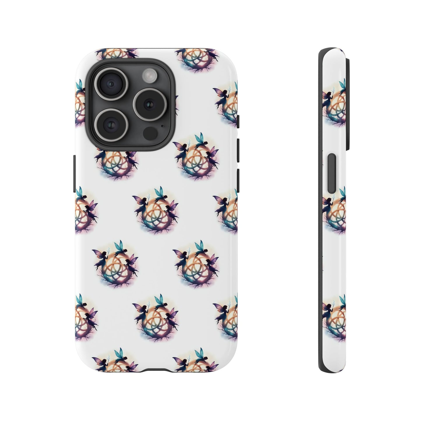 Tough Cases - Celtic Fairies Phone Case, Colorful Phone Cover, Fairy Lover Gift, Trendy Smartphone Accessory