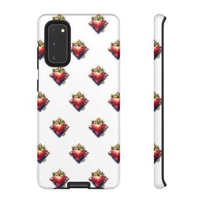 Strawberry Celtic Knot Phone Case, Cute Phone Cover, Gift for Her, Custom Smartphone Case, Funky Accessories, Valentine's Day Gift - Celtic Scents
