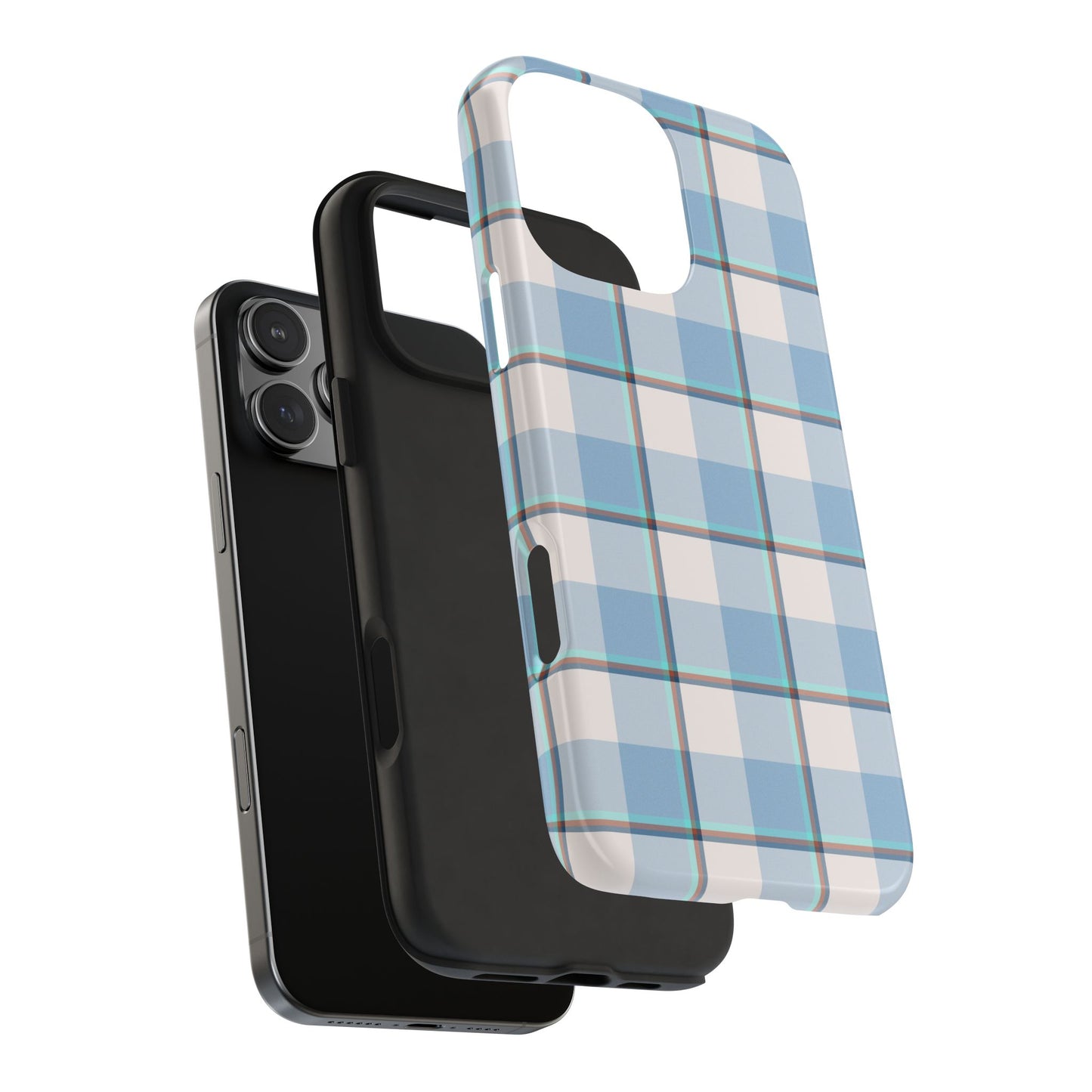 Winter Plaid Tough Phone Cases for Protection, Gift for Teens, Trendy Phone Accessories, Stylish Shield, Holiday Gift Ideas