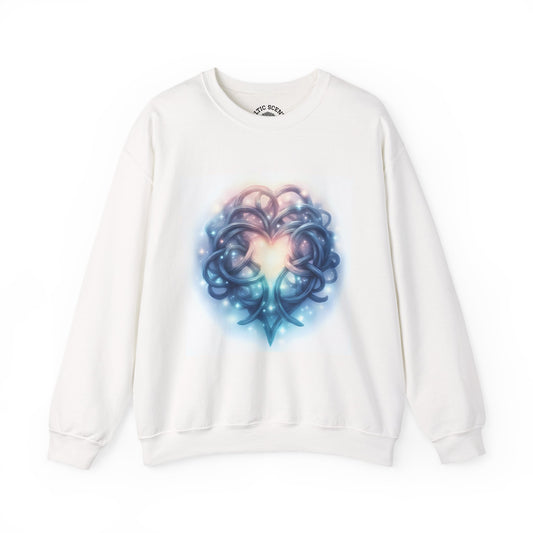 Heartfelt Unisex Crewneck Sweatshirt - Cozy Gift for Couples, Valentine's Day Sweatshirt, Funky Heart Design, Everyday Comfort, Unique [...] - Celtic Scents