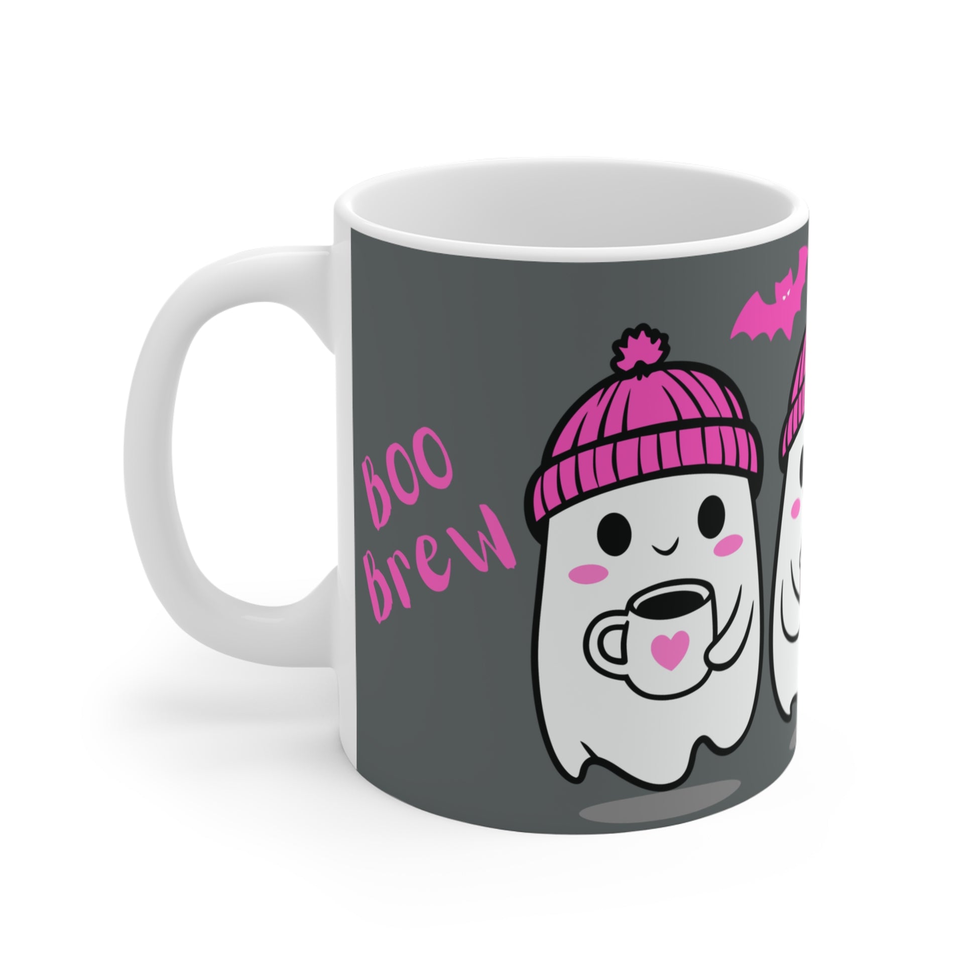 Cute Halloween Ghost Mug, Spooky Coffee Cup, Boo Brew, Funny Gift for Ghost Lovers, Holiday Beverage Mug - Celtic Scents