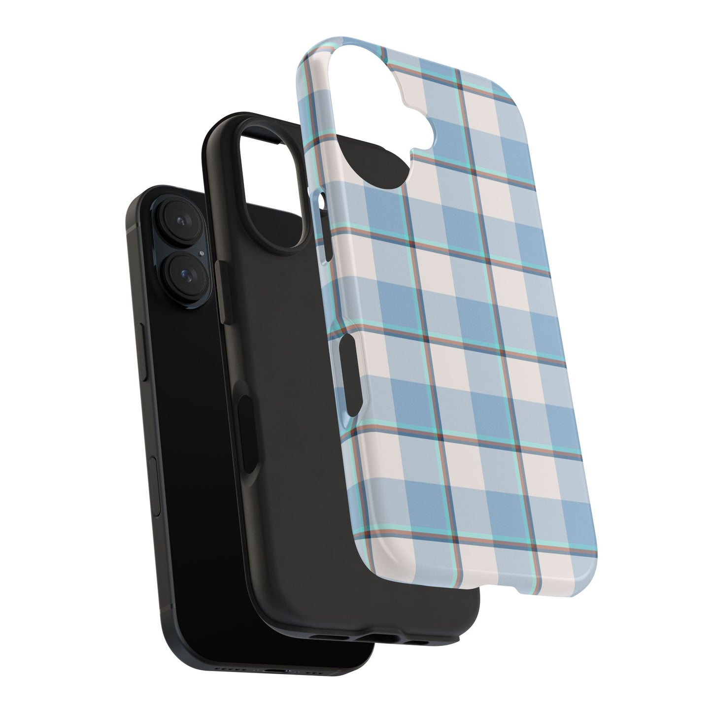 Winter Plaid Tough Phone Cases for Protection, Gift for Teens, Trendy Phone Accessories, Stylish Shield, Holiday Gift Ideas