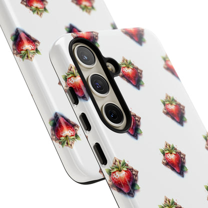 Strawberry Celtic Knot Phone Case, Cute Phone Cover, Gift for Her, Custom Smartphone Case, Funky Accessories, Valentine's Day Gift