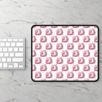 Whimsical Gaming Mouse Pad, Pink Ghost Decor, Gamer Gift, Cute Office Accessory, Pastel Mousepad for Computer - Celtic Scents