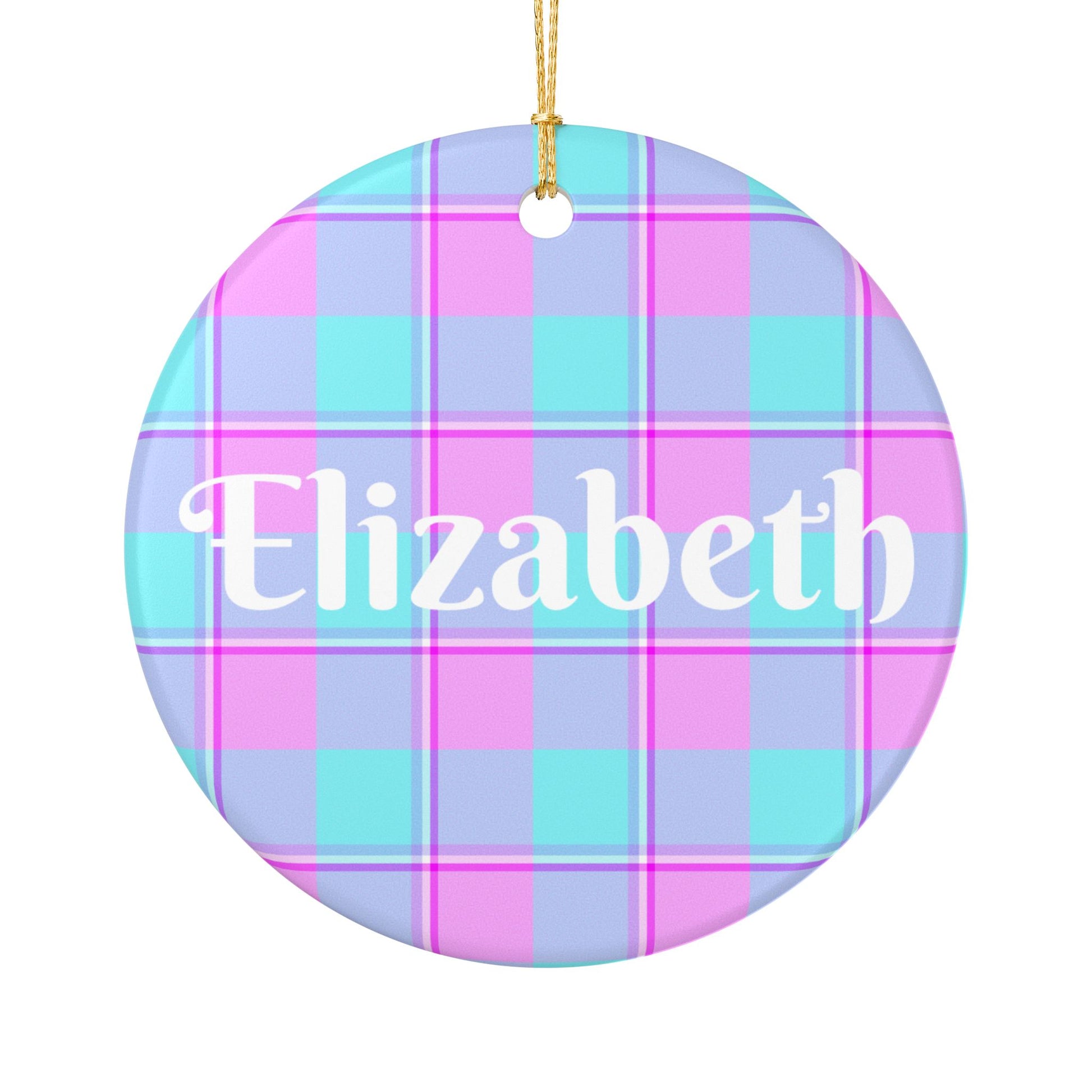 Personalized Ceramic Ornament, Holiday Decoration, Custom Gift, Home Decor, Name Plaque, Kid's Room Decor, Christmas Ornament - Celtic Scents