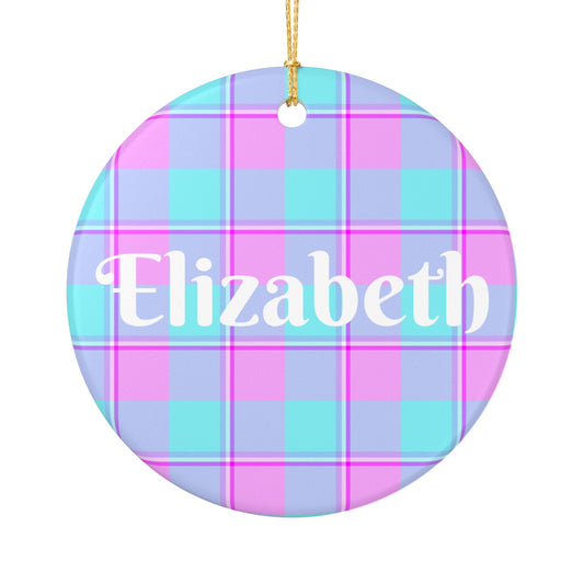 Personalized Ceramic Ornament, Holiday Decoration, Custom Gift, Home Decor, Name Plaque, Kid's Room Decor, Christmas Ornament - Celtic Scents