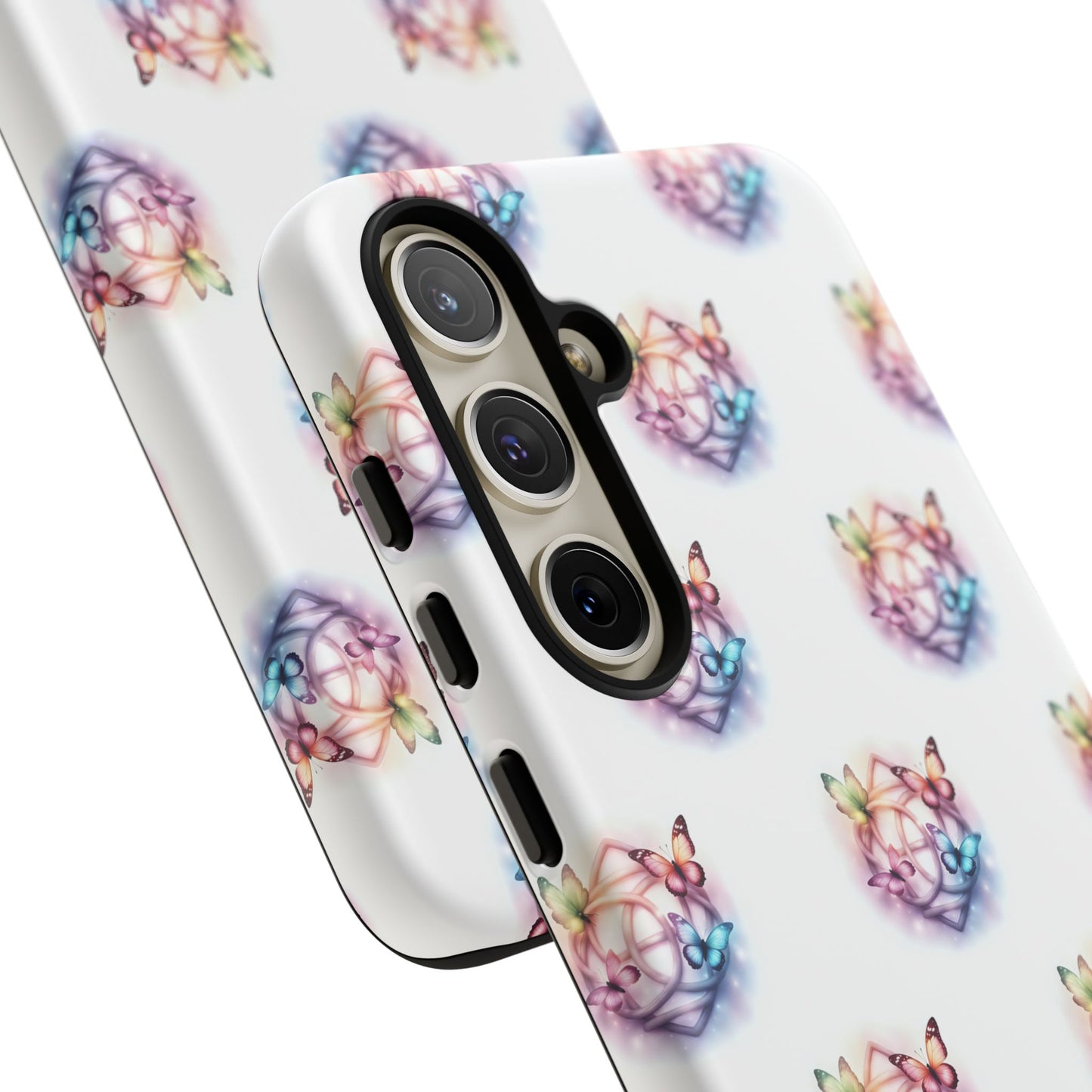 Colorful Butterflies Phone Case, Tough Cases, Cute Butterfly Lover Gift, Trendy Phone Cover, Nature Print Case