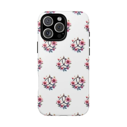 Floral Phone Case, Tough Phone Cover, Cute Protection for Mobile, Gift for Her, Celtic Knot Floral Pattern Case