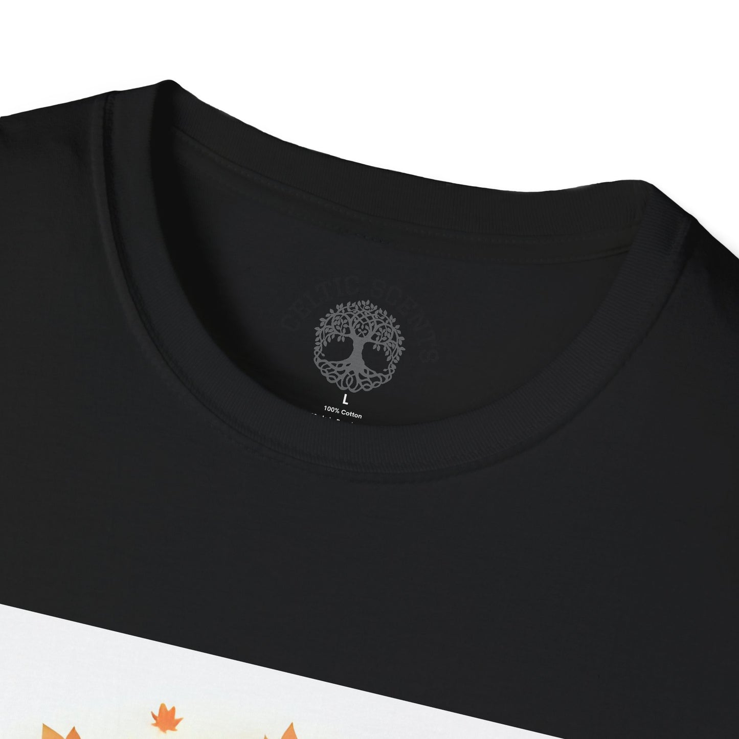 Autumn Tree Graphic T-Shirt, Fall Tee for Nature Lovers, Unisex Softstyle T-Shirt, Gift for Thanksgiving, Cozy Casual Wear - Celtic Scents