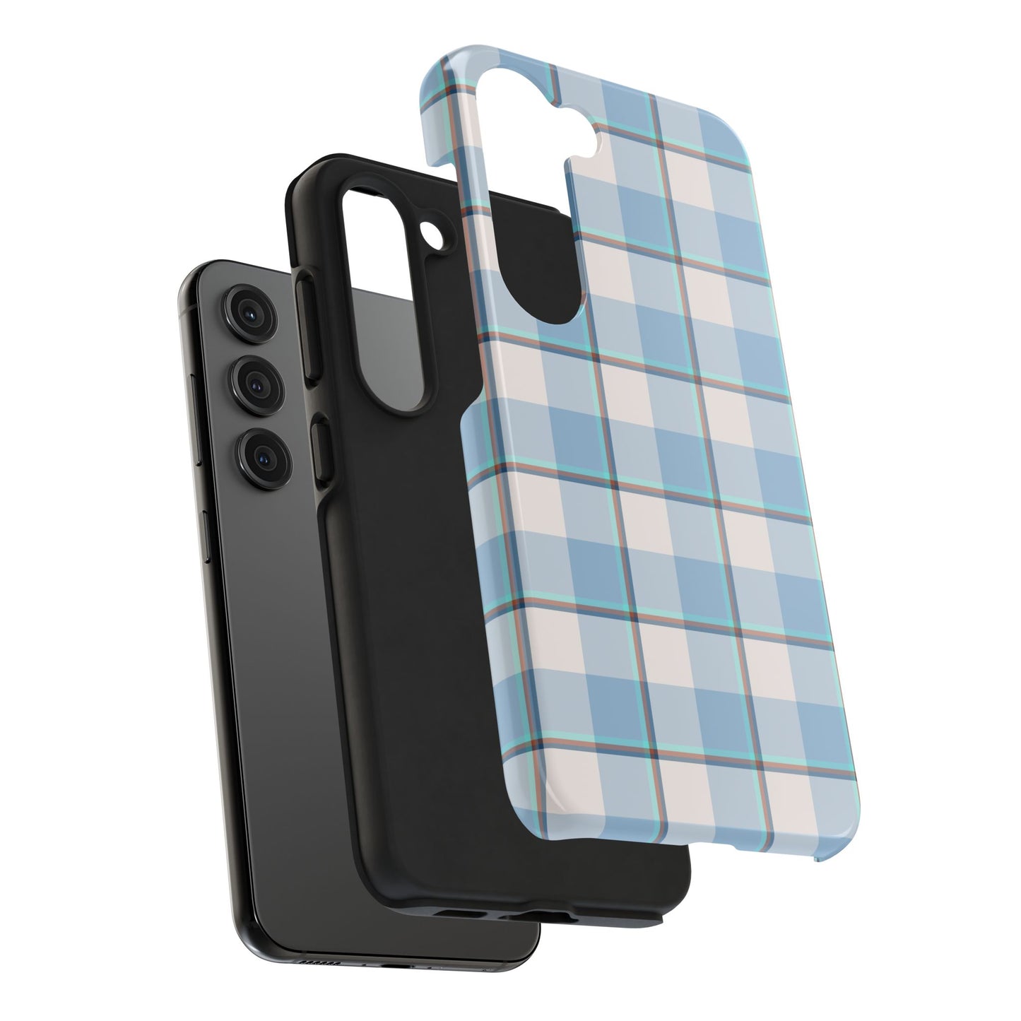 Winter Plaid Tough Phone Cases for Protection, Gift for Teens, Trendy Phone Accessories, Stylish Shield, Holiday Gift Ideas