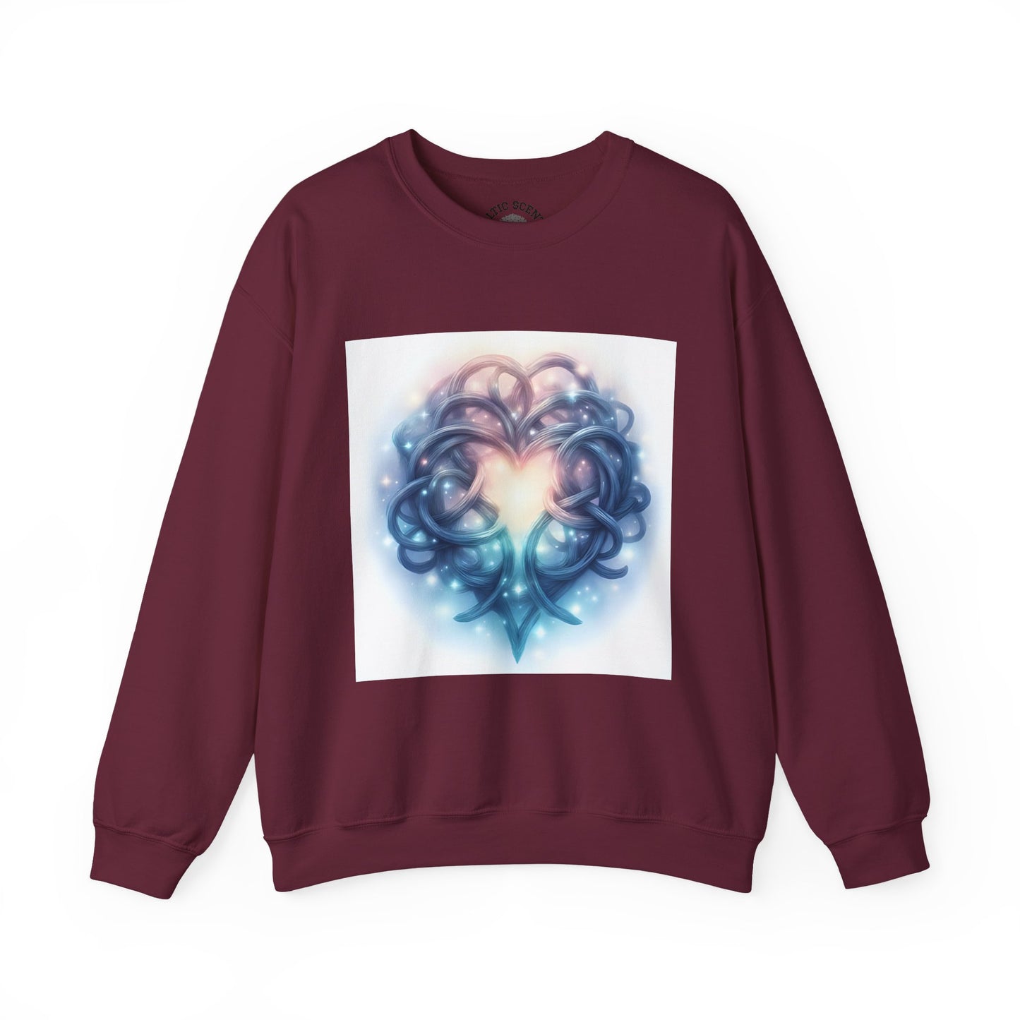 Heartfelt Unisex Crewneck Sweatshirt - Cozy Gift for Couples, Valentine's Day Sweatshirt, Funky Heart Design, Everyday Comfort, Unique [...] - Celtic Scents