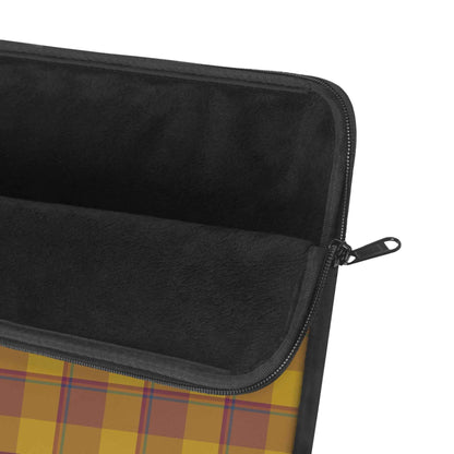 Autumn Plaid Laptop Sleeve | Cozy Fall Vibe, Tech Accessory, Gift for Students, Unique Laptop Case, Fall Decor