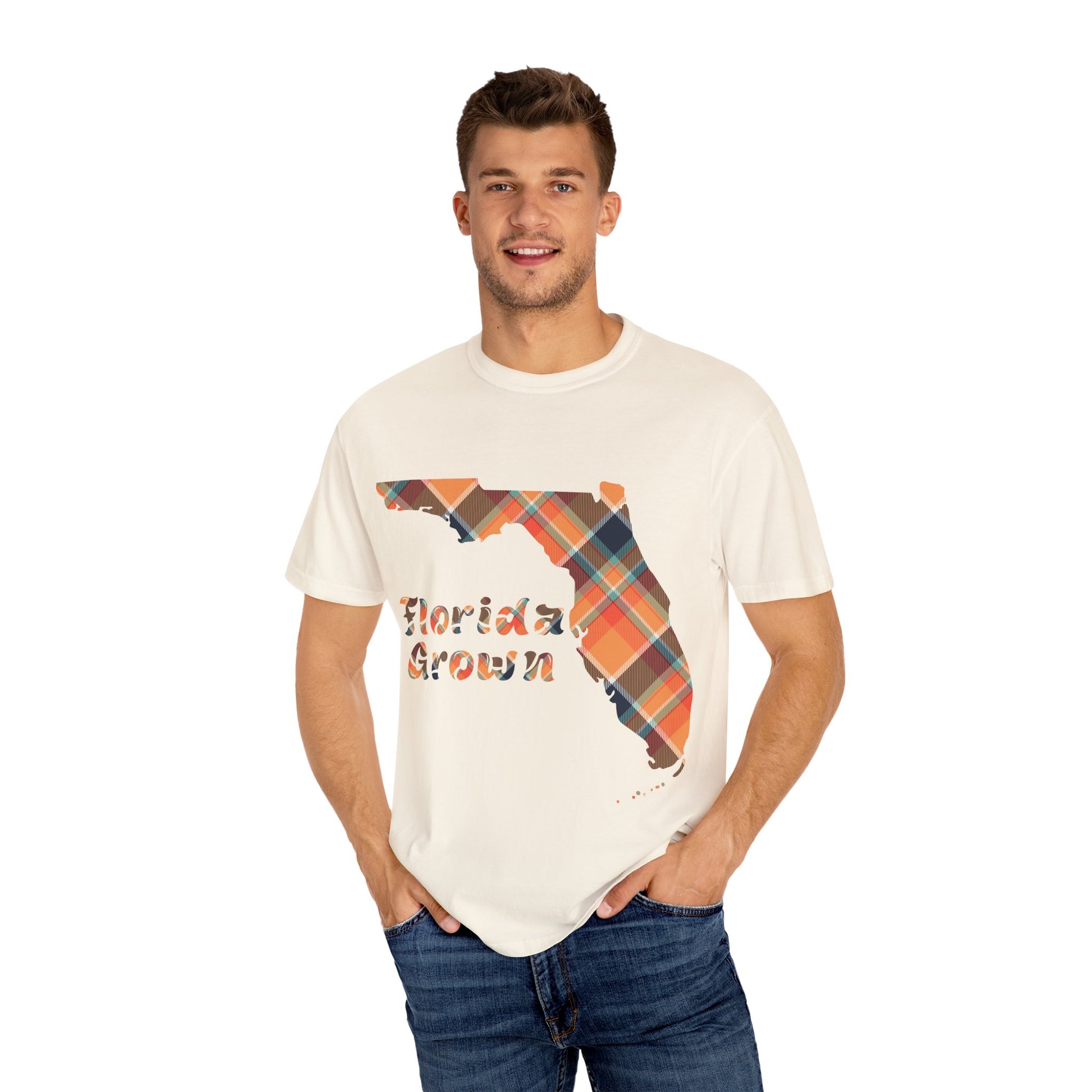 Florida Grown T-Shirt, Casual Wear, Gift for Floridians, Southern Style Tee, Summer Fashion, Beach Vibes, Plaid Graphic Tee - Celtic Scents