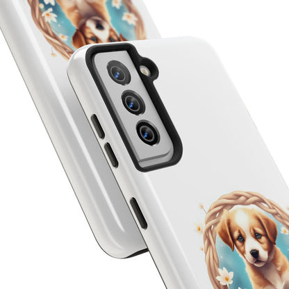 Cute Puppy Phone Case, Tough Case for Dog Lovers, Pet Gift, Protector Case for iPhone, Custom Phone Cover