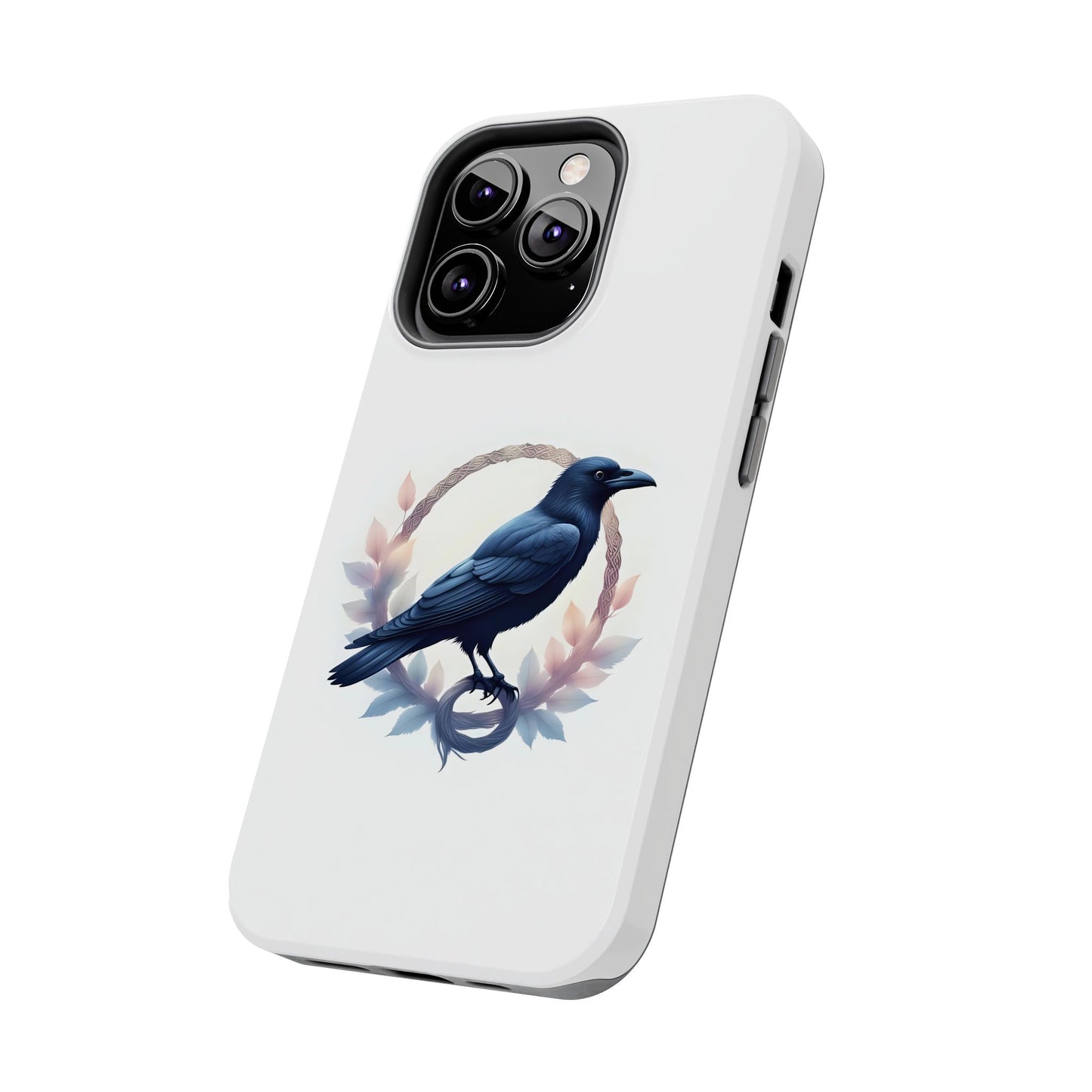 Raven Design Phone Case | Tough Protector Case, Gift for Bird Lovers, Unique Cell Phone Cover, Gothic or Nature Inspired - Celtic Scents