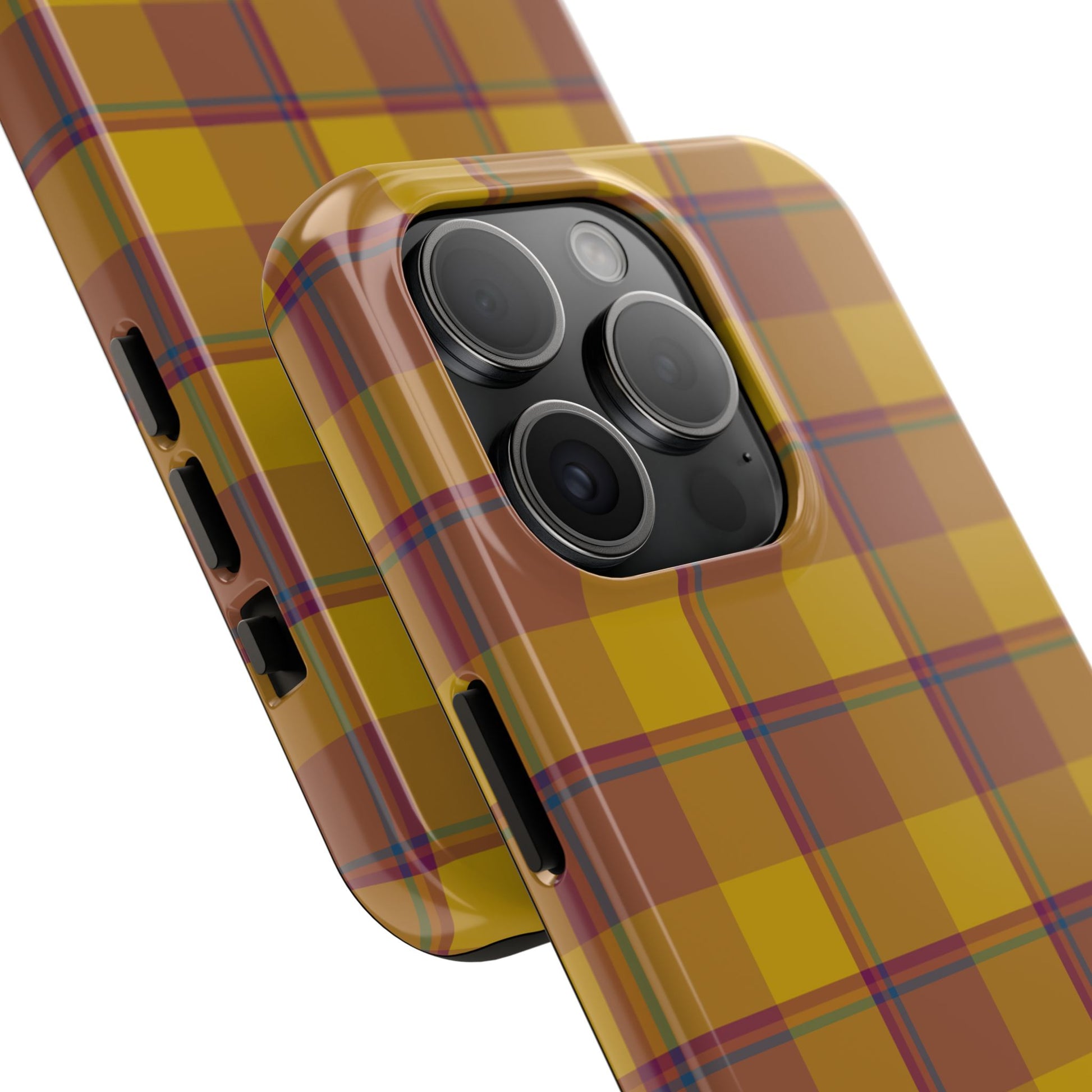 Plaid Tough Phone Case, Durable Phone Cover, Fall Inspired Accessory, Gift for Her, Stylish Cell Phone Protector - Celtic Scents