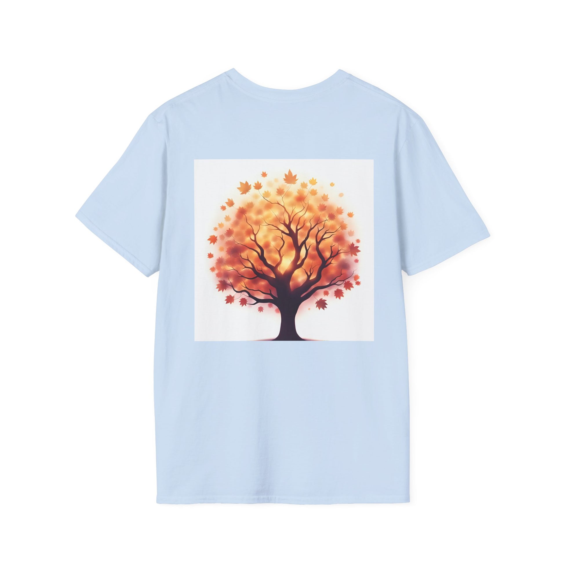 Autumn Tree Graphic T-Shirt, Fall Tee for Nature Lovers, Unisex Softstyle T-Shirt, Gift for Thanksgiving, Cozy Casual Wear - Celtic Scents