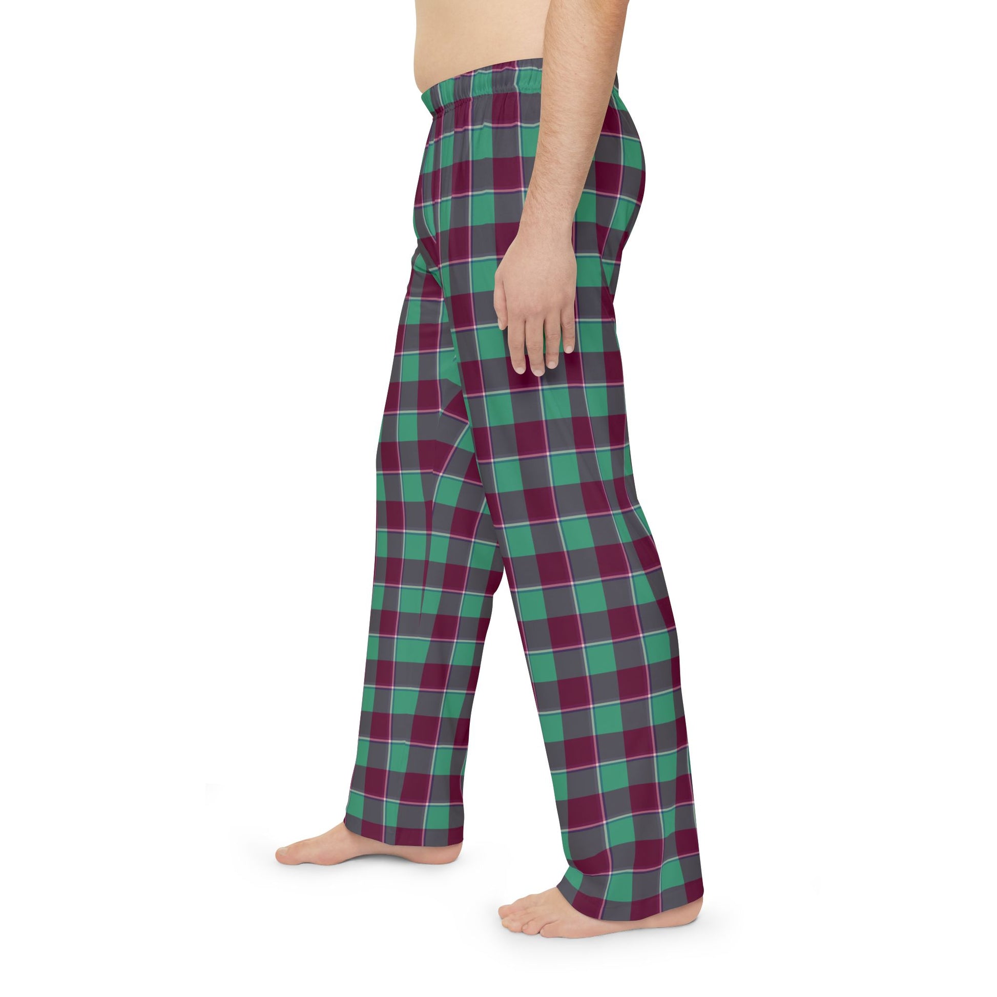 Cozy Plaid Men's Pajama Pants, Comfortable Sleepwear, Relaxation Wear, Holiday Gift, Casual Lounging - Celtic Scents