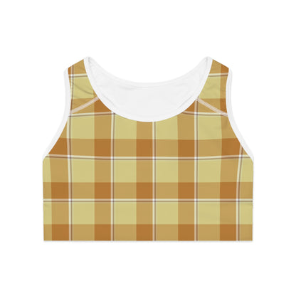 Plaid Sports Bra, Comfortable Activewear for Workouts, Yoga, Gym Sessions, Fitness, Sports - Celtic Scents