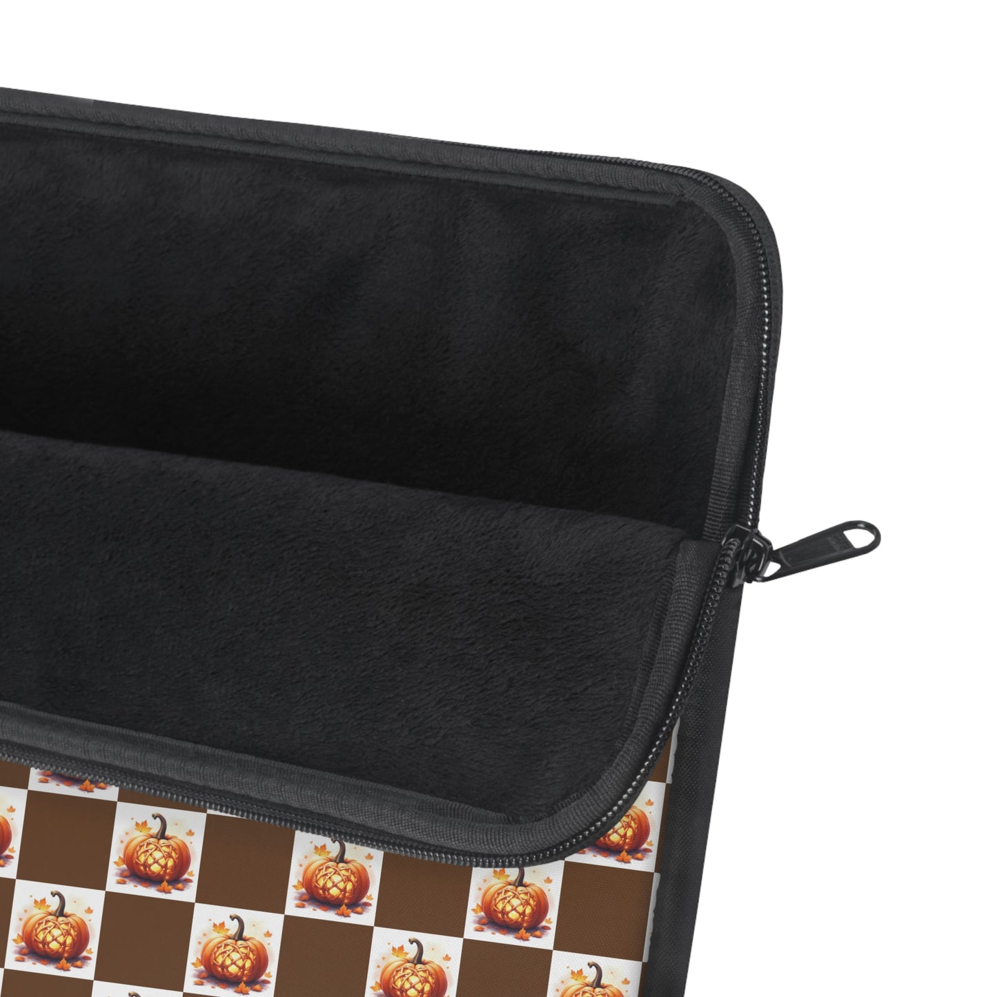 Cozy Fall Laptop Sleeve, Pumpkin Pattern Design, Autumn Tech Case, Gift for Students, Computer Bag, Seasonal Decor - Celtic Scents