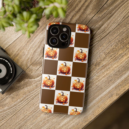Pumpkin Phone Case, Fall Decor, Halloween Gift, Autumn Accessories, Cute Smartphone Cover, Tough Cases