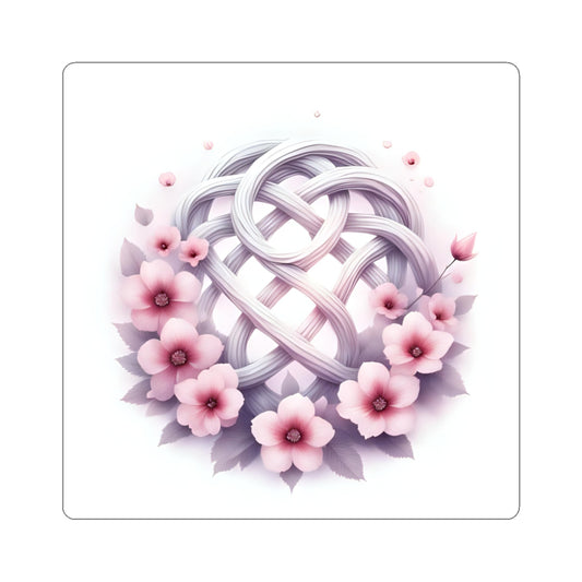 Celtic Knot Floral Kiss-Cut Stickers | Aesthetic Decor for Laptops, Journals, & Scrapbooking, Spring Gifts, Floral Art - Celtic Scents