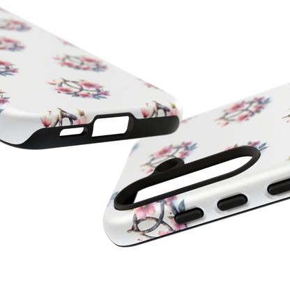 Floral Phone Case, Tough Phone Cover, Cute Protection for Mobile, Gift for Her, Celtic Knot Floral Pattern Case