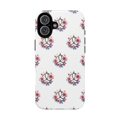 Floral Phone Case, Tough Phone Cover, Cute Protection for Mobile, Gift for Her, Celtic Knot Floral Pattern Case