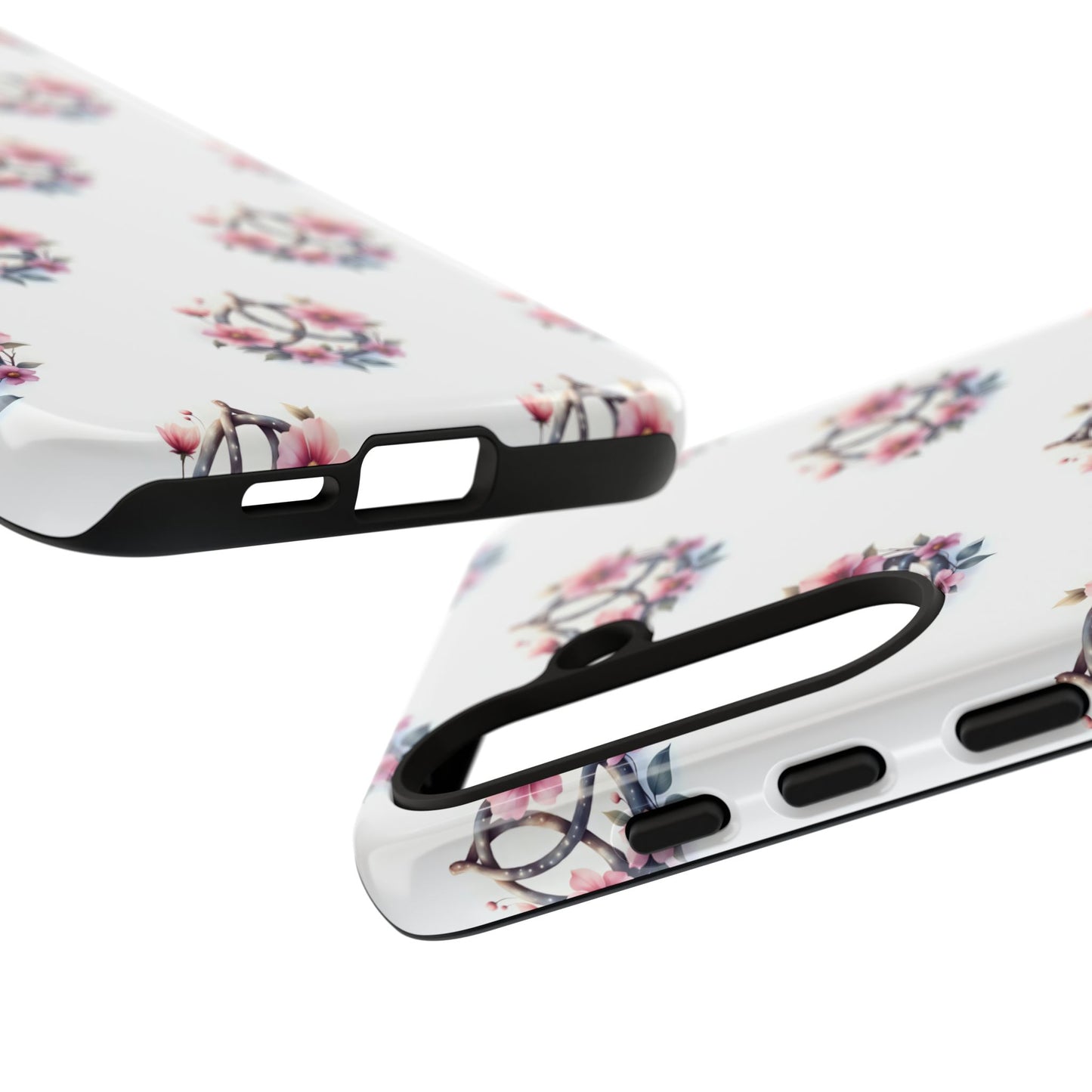 Floral Phone Case, Tough Phone Cover, Cute Protection for Mobile, Gift for Her, Celtic Knot Floral Pattern Case