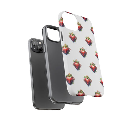 Strawberry Celtic Knot Phone Case, Cute Phone Cover, Gift for Her, Custom Smartphone Case, Funky Accessories, Valentine's Day Gift