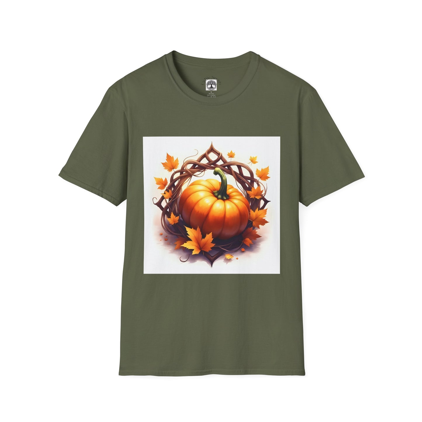 Autumn Pumpkin T-Shirt, Fall Tee, Halloween Shirt, Harvest Apparel, Thanksgiving Gift, Cozy Unisex Top - Celtic Scents