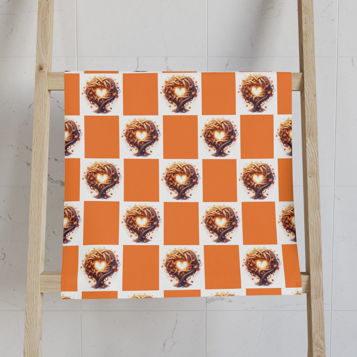 Autumn Floral Hand Towel, Cozy Kitchen Decor, Fall Gift, Hostess Gift, Decorative Towel for Thanksgiving