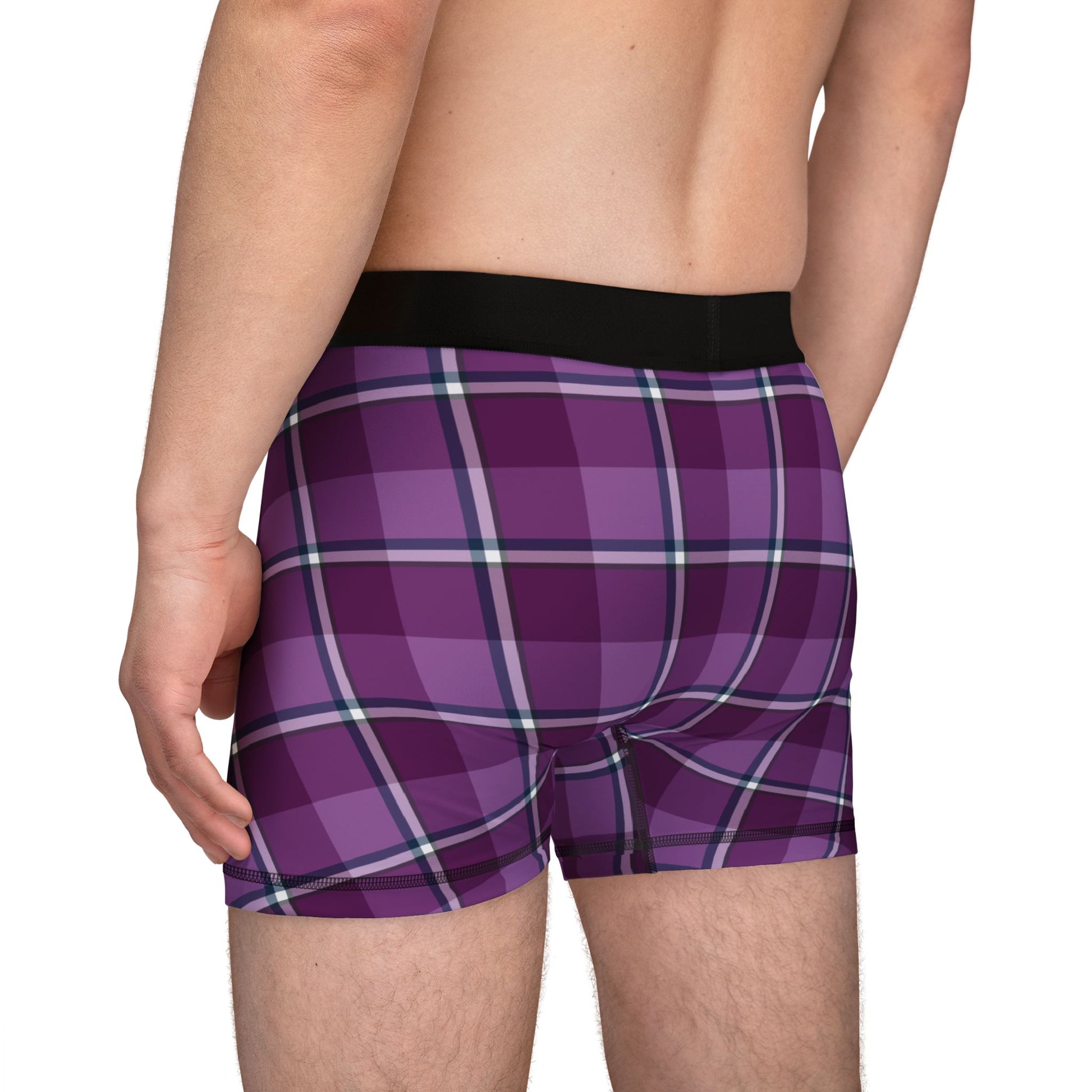 Plaid Men's Boxers, Fun Patterned Underwear, Comfortable Sleepwear, Gift for Him - Celtic Scents