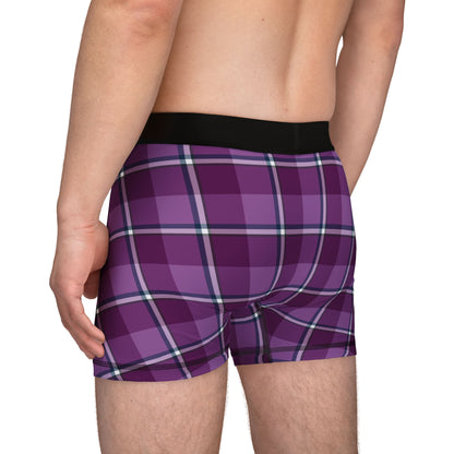 Plaid Men's Boxers, Fun Patterned Underwear, Comfortable Sleepwear, Gift for Him - Celtic Scents