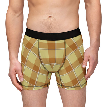 Stylish Men's Boxers in Plaid Pattern, Comfortable Underwear, Gift for Him, Unique Loungewear, Everyday Essentials, Trendy Sleep Shorts - Celtic Scents